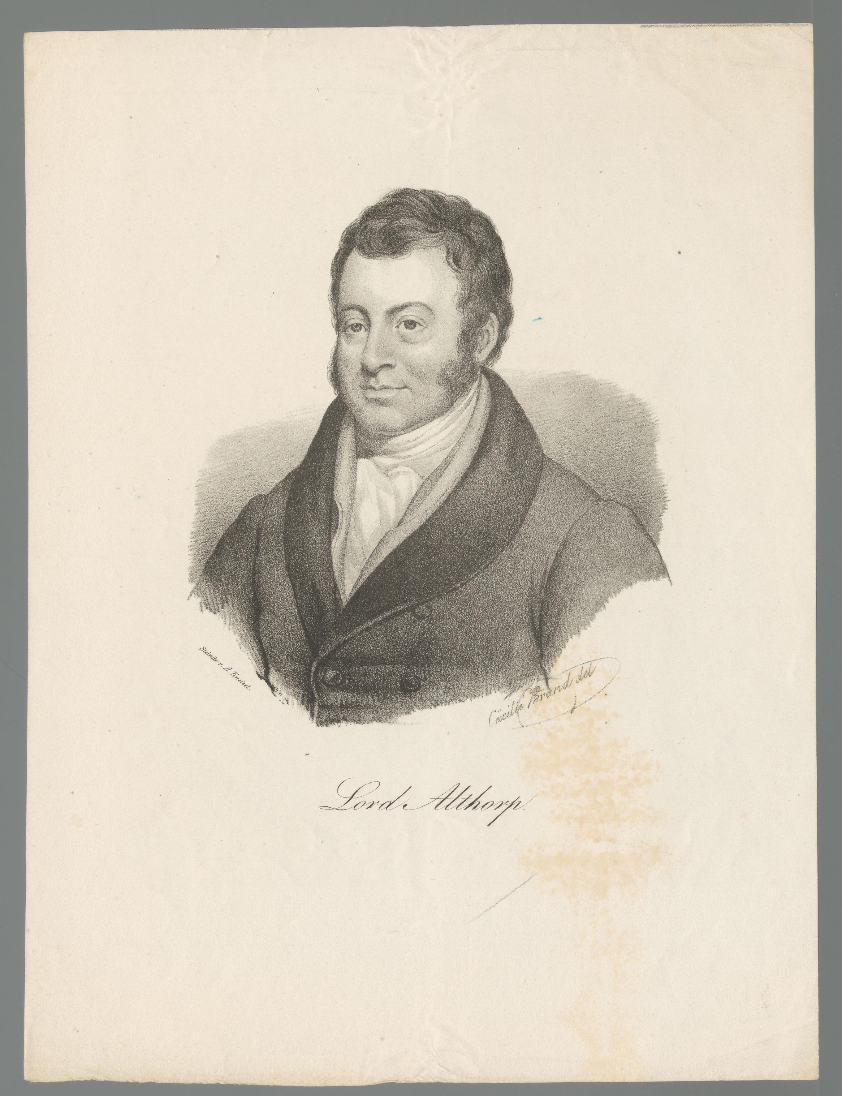 Portret van John Charles Spencer by Cäcilie Brandt