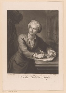 Portret van John Frederick Lampe