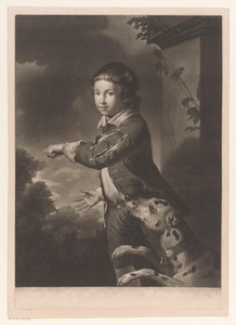 Portret van jongen met een hond