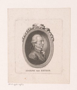 Portret van Joseph Friedrich von Retzer