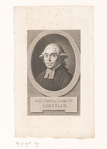 Portret van Josias Friedrich Christian Löffler