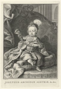Portret van Jozef II, Duits keizer, als kind