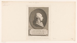 Portret van Jozef II in een medaillon
