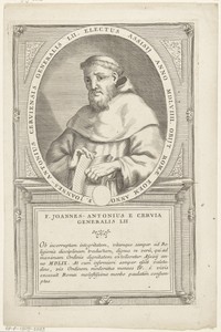 Portret van Juan Antonio Muratori de Cervia, 52ste Minister Generaal van de franciscaner orde