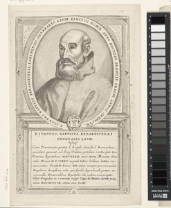 Portret van Juan Bautista Berardicelli, 68ste Minister Generaal van de franciscaner orde