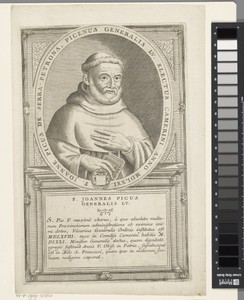 Portret van Juan Pico, 55ste Minister Generaal van de franciscaner orde