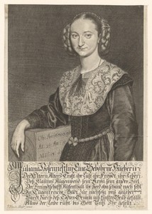 Portret van Juliana Hostennestel op 21-jarige leeftijd