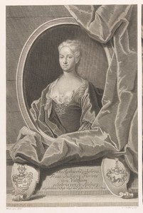 Portret van Juliane Florine von Veltheim