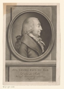 Portret van Julius Georg Paul Du Roi