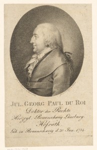 Portret van Julius Georg Paul du Roi