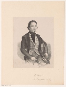 Portret van juridisch student R. Fervier