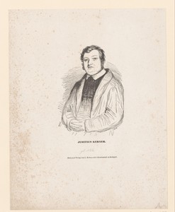 Portret van Justinus Andreas Christian Kerner