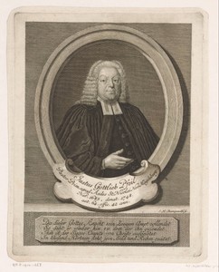 Portret van Justus Gottlieb Pfeil