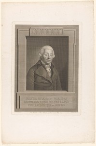 Portret van Justus Heinrich Hansen