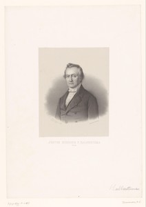 Portret van Justus Hiddes Halbertsma