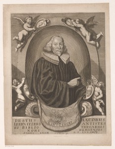 Portret van Justus Jacob Leibnitz
