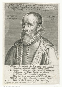 Portret van Justus Lipsius op 52-jarige leeftijd