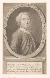 Portret van Justus van Effen