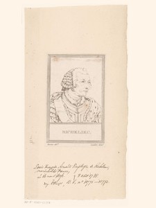 Portret van kardinaal de Richelieu