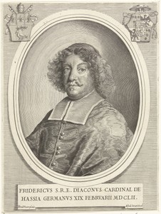Portret van kardinaal Friedrich von Hessen-Darmstadt