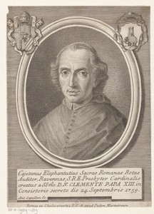 Portret van kardinaal Gaetano Fantuzzi, ook bekend als Cajetanus Elephantutius