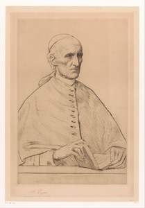 Portret van kardinaal Henry Eduard Manning aartsbisschop van Westminster