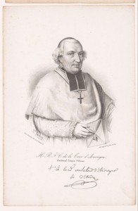 Portret van kardinaal Hugues de La Tour d'Auvergne-Lauraguais
