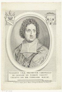 Portret van kardinaal Toussaint de Forbin de Janson