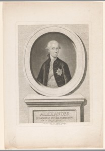 Portret van Karel Alexander van Brandenburg-Ansbach