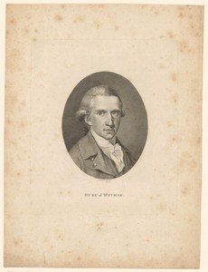 Portret van Karel August Willem Nicolaas van Saksen-Weimar-Eisenach