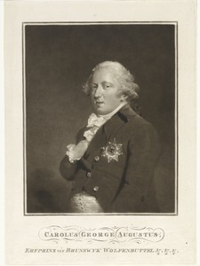 Portret van Karel George August, erfprins van Brunswijk-Wolfenbüttel