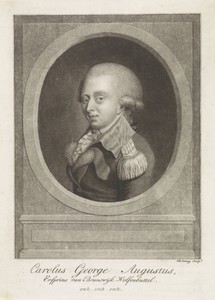 Portret van Karel George August, kroonprins van Brunswijk-Wolfenbüttel