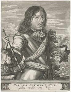 Portret van Karel Gustaaf, koning van Zweden