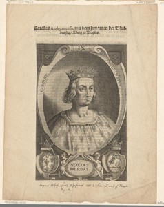 Portret van Karel I, koning van Napels