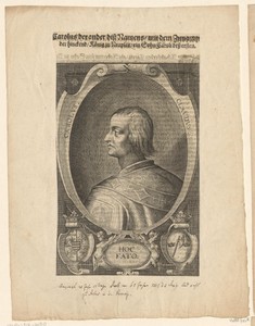 Portret van Karel II, koning van Napels