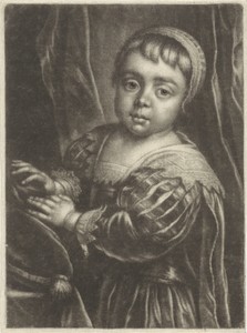 Portret van Karel II, prins van Wales, als kind