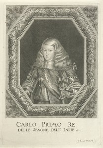 Portret van Karel II van Spanje als kind
