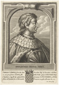Portret van Karel III van Frankrijk