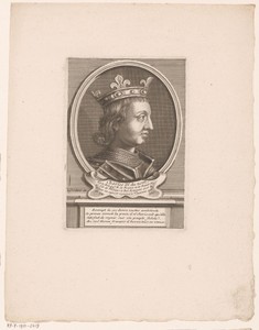 Portret van Karel IV, koning van Frankrijk