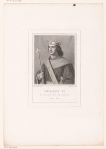 Portret van Karel IV, koning van Frankrijk en Navarra