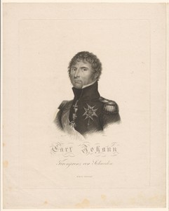 Portret van Karel Johann, kroonprins van Zweden