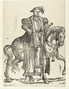 Portret van Karel van Orléans te paard