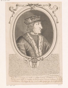 Portret van Karel VI, koning van Frankrijk