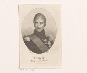 Portret van Karel X, koning van Frankrijk