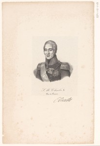 Portret van Karel X van Frankrijk