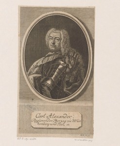 Portret van Karl Alexander von Württemberg