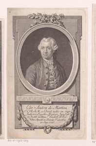 Portret van Karl Anton Martini