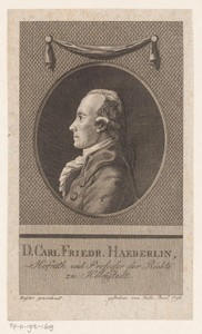 Portret van Karl Friedrich Häberlin