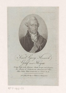 Portret van Karl Georg Heinrich von Hoym