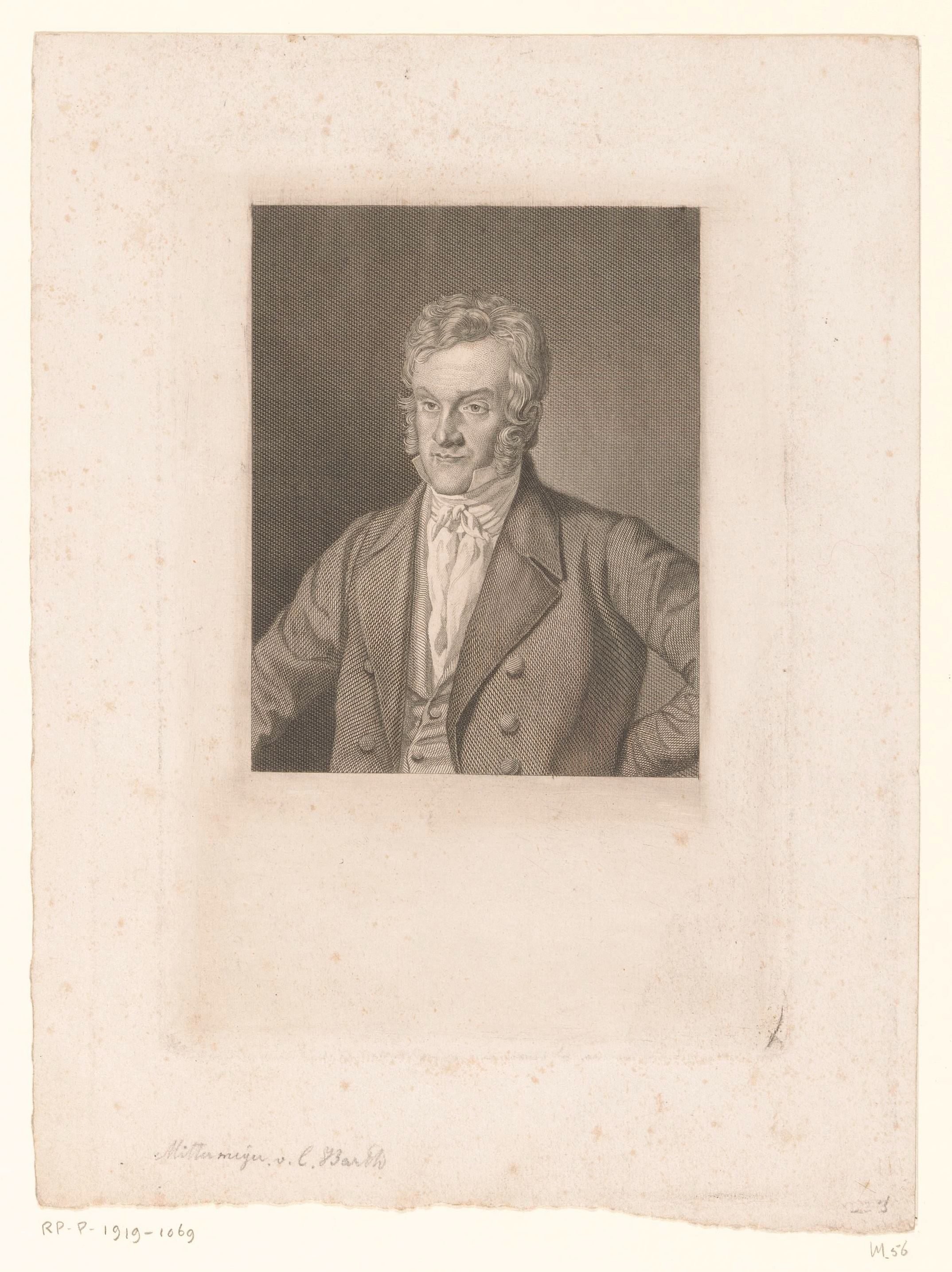 Portret van Karl Joseph Anton Mittermaier by Karl Barth